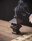 Chinese-Style Black Guardian Incense Burner for Pet Ashes